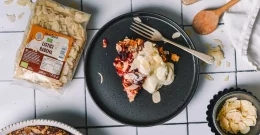 Sauerkirschen & Mandeln Kuchen