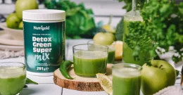 Grüne Detox-Shots