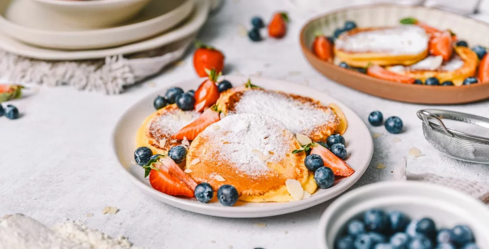 Protein-Pfannkuchen mit Hüttenkäse!