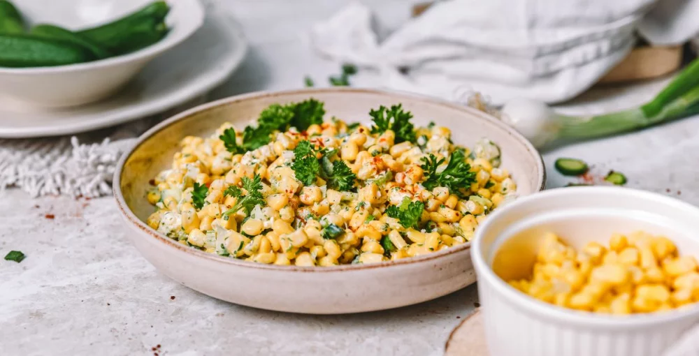 Mais-Feta-Chili-Salat