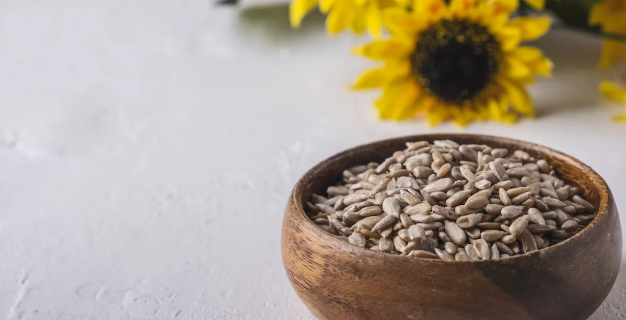 Getränk mit Sonnenblumenkernen